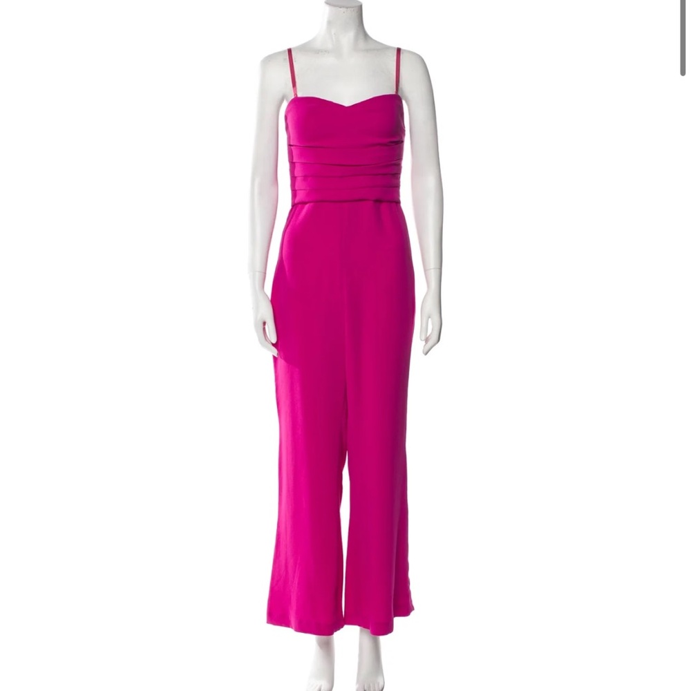 Jonathan Simkhai Rebecca Twill Bustier Jumpsuit